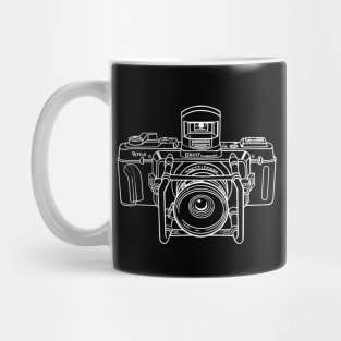 uji Camera, Camera Illustration, Fuji GX617, Photographer Mug